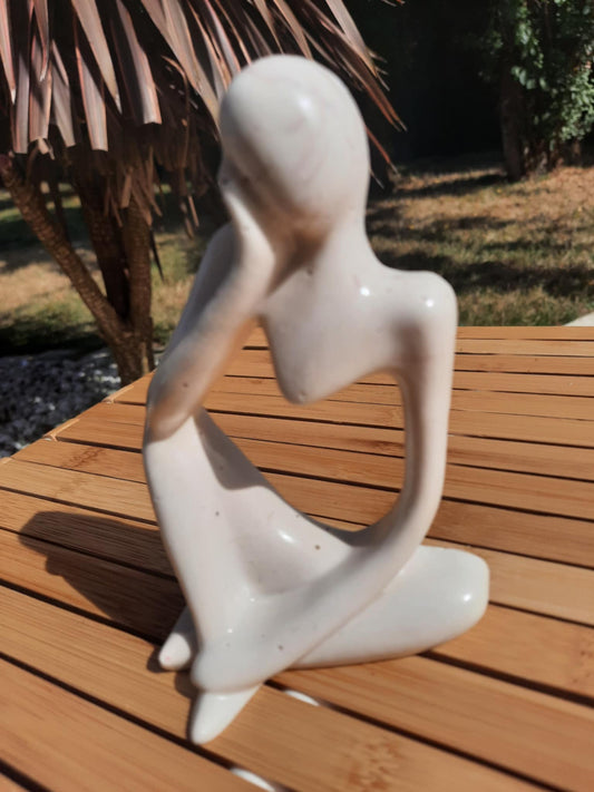 statuette série "Le Penseur" marron