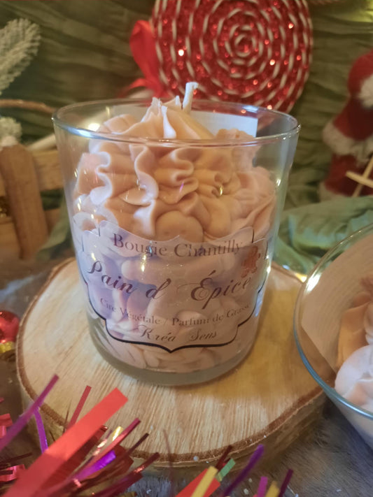Bougie chantilly Pain d'épice