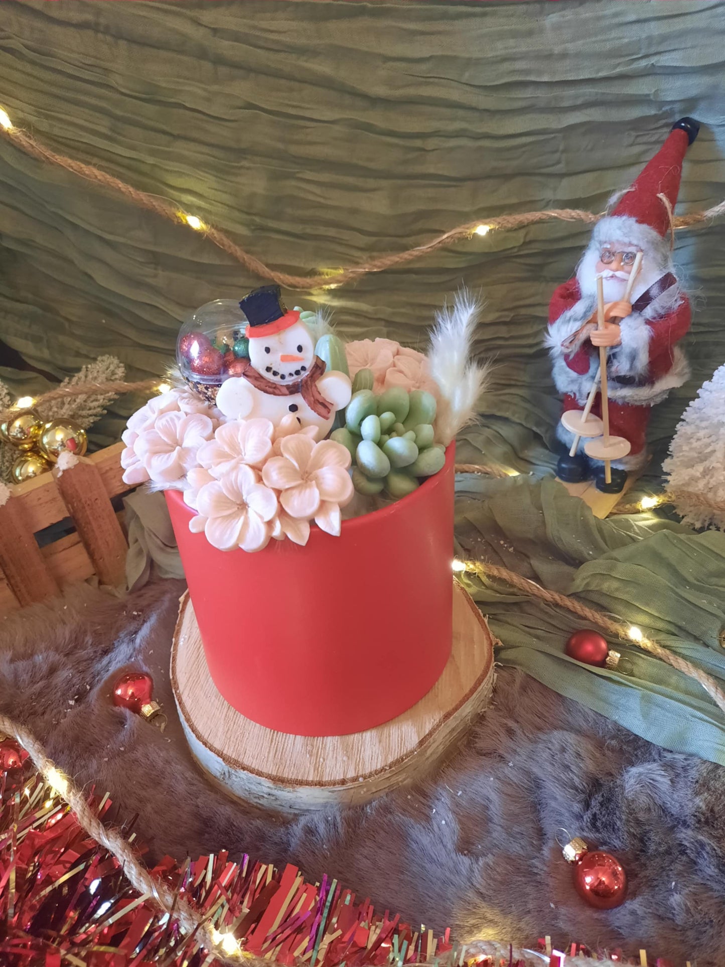 Composition florale de noël n°63