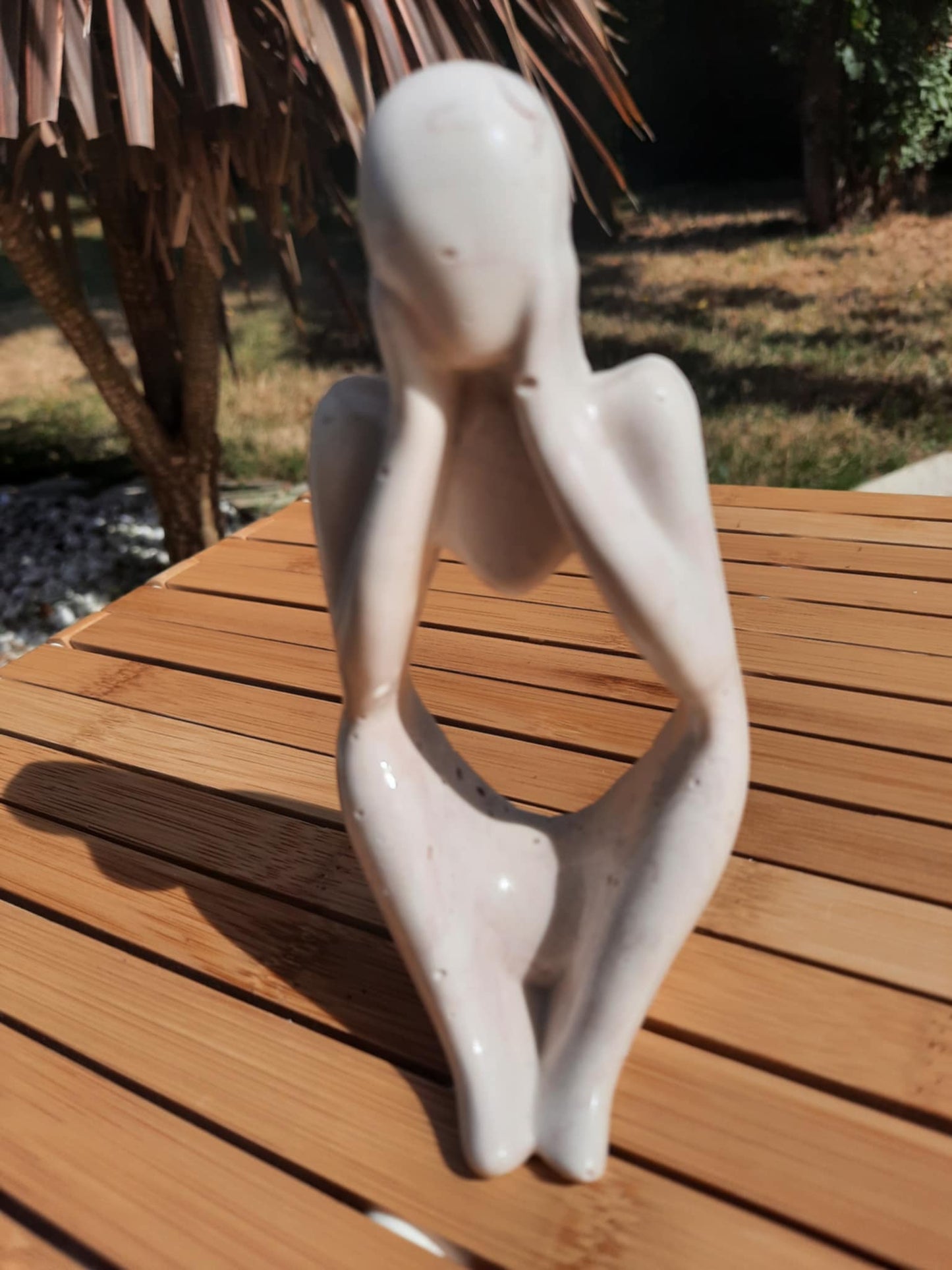 statuette série "Le Penseur" marron
