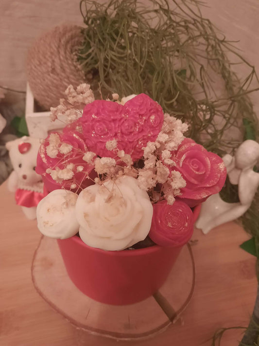 Composition florale saint valentin n°1