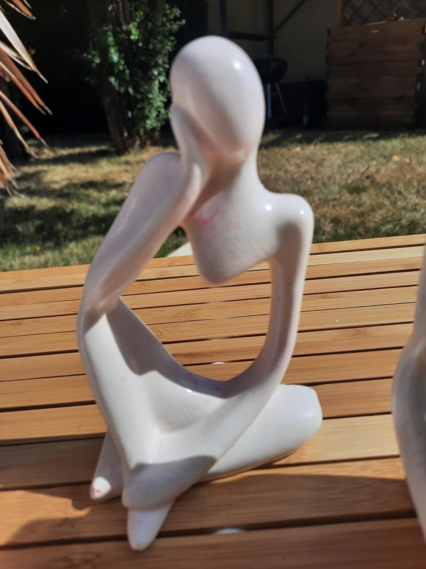 statuette série "Le Penseur" rose