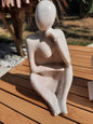 statuette série "Le Penseur" marron