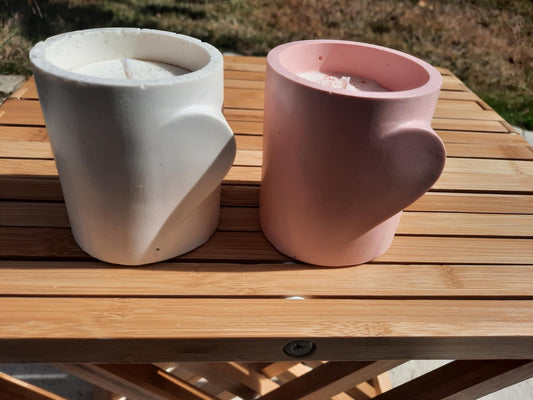 Bougie Mug cœur