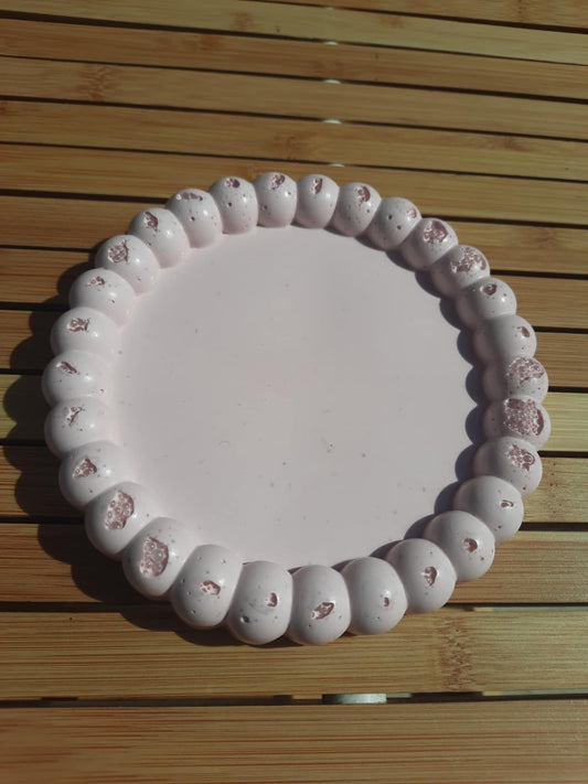 soucoupe petite boule rose