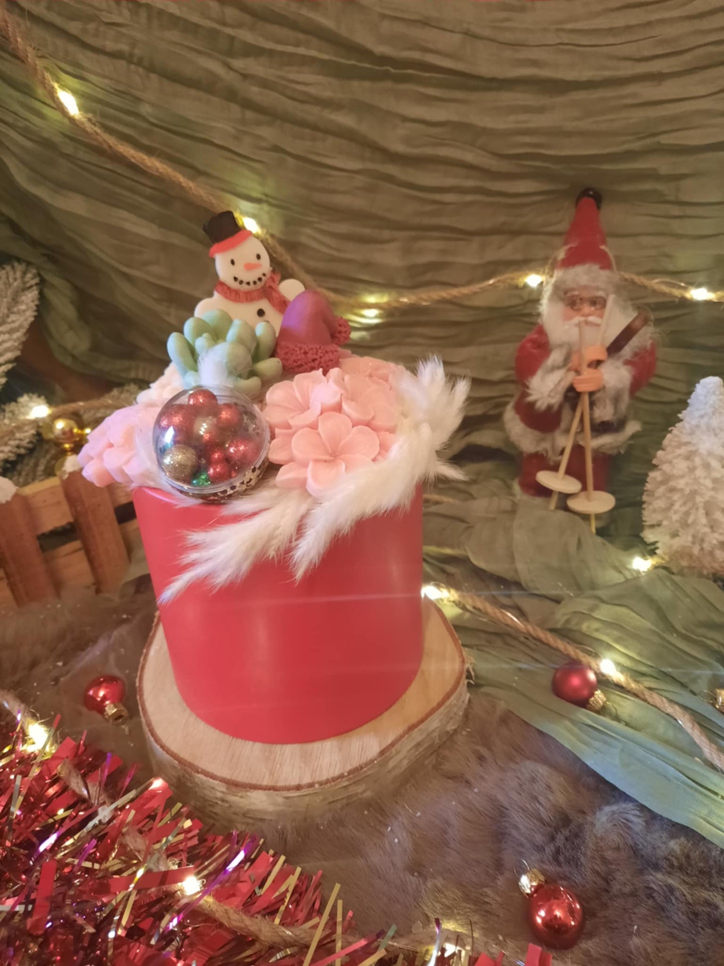 Composition florale de noël n°64