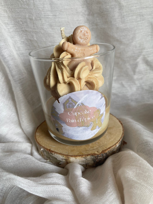Bougie cupcake Pain d'épice