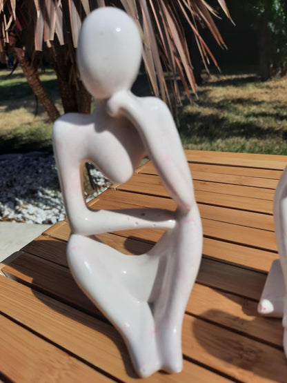 statuette série "Le Penseur" rose